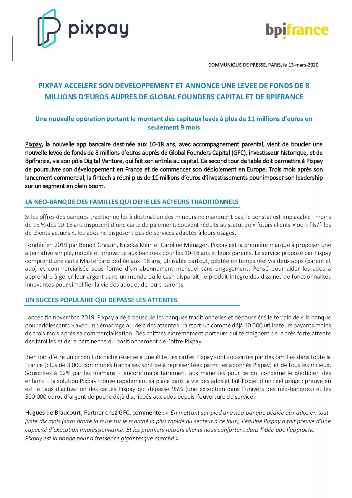 2020 03 13 – CP Pixpay – Levee de fonds Bpifrance et Global Founders Capital-pdf