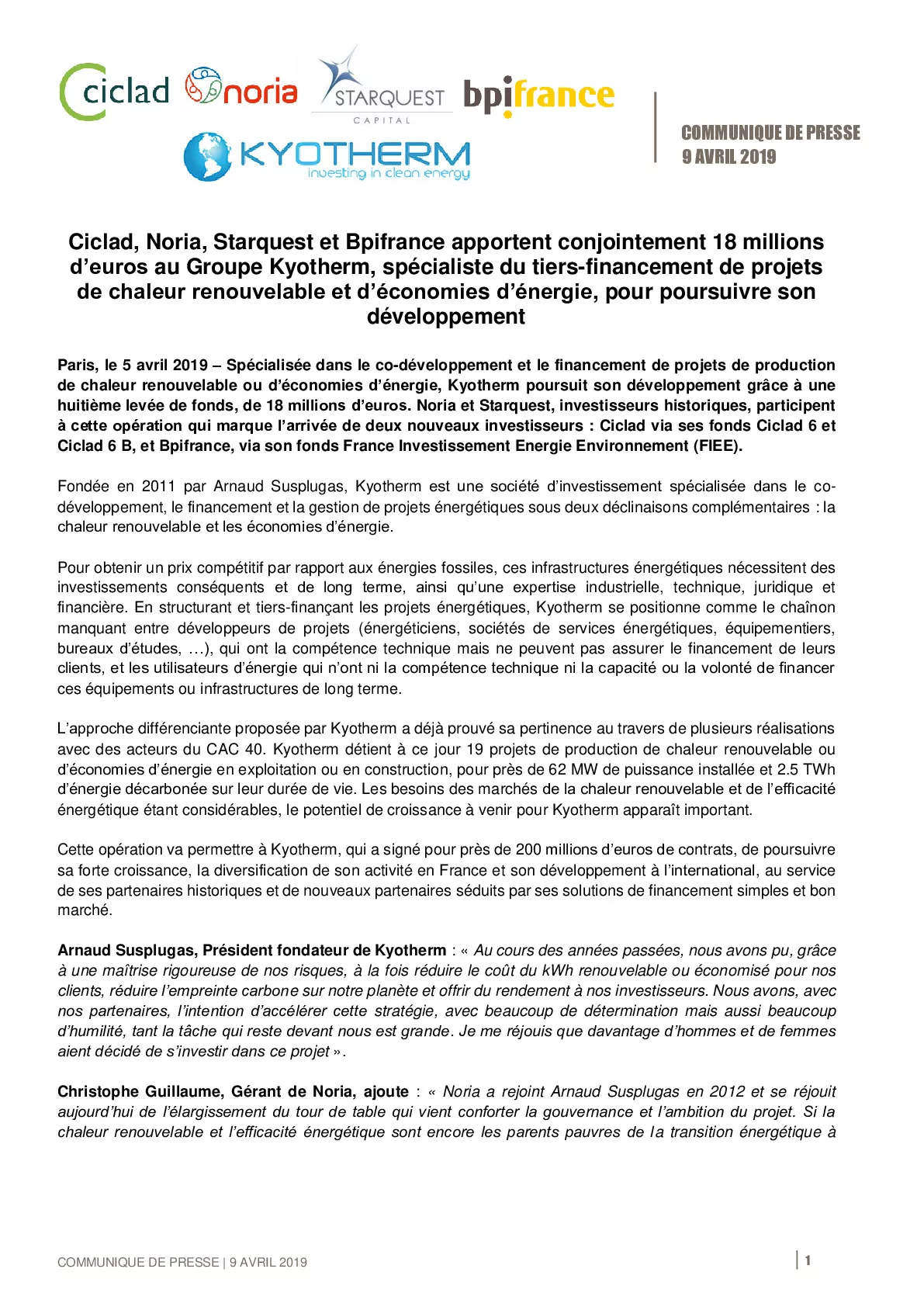 Communique de Presse Kyotherm – 09 04 2019-pdf