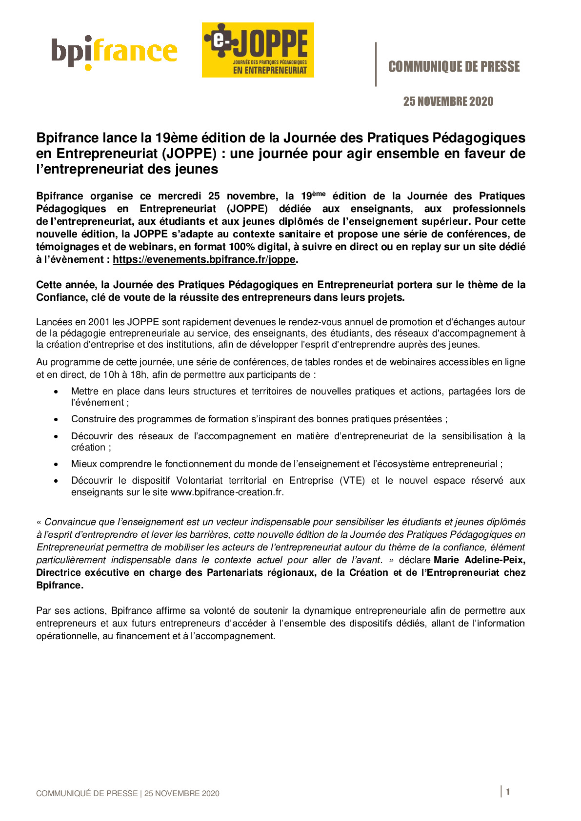 2020 11 25 – CP Bpifrance lance la 19eme edition de la JOPPE-pdf