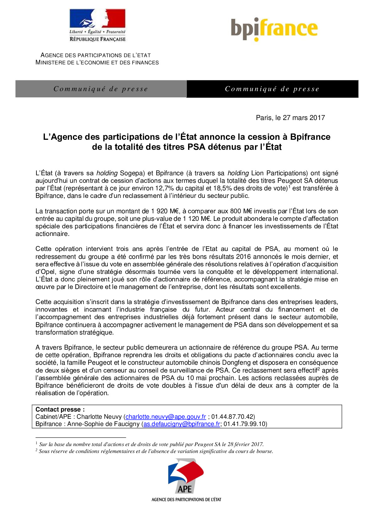 20170327communiquedepresselagencedesparticipationsdeletatannoncelacessionabpifrance-pdf