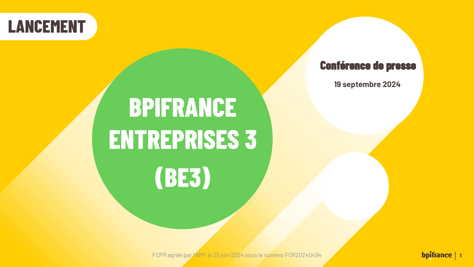 20241909 – Présentation conférence de pressse Bpifrance Entreprises 3