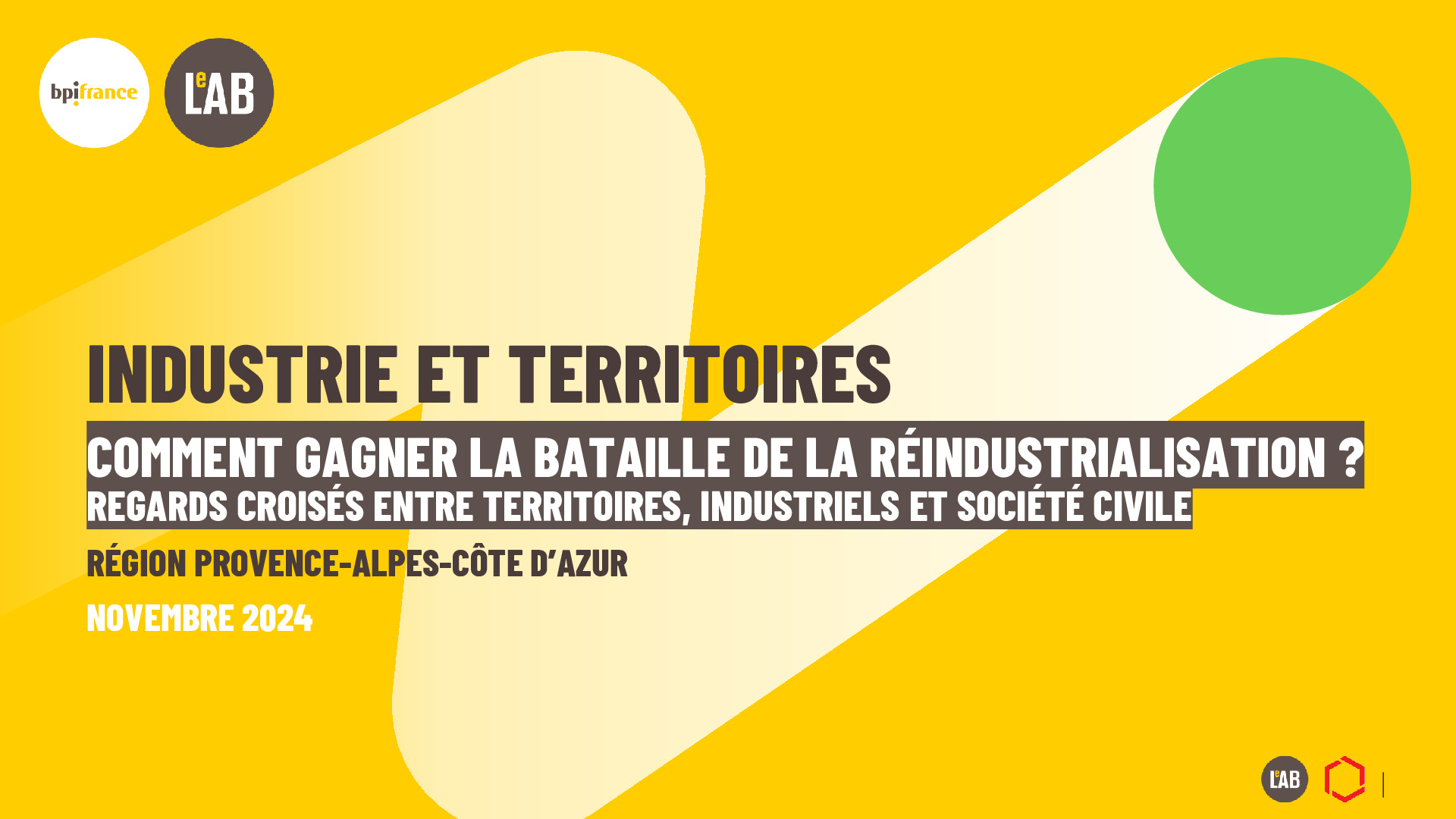 Bpifrance Le Lab – Etude Industrie et Territoires – Provence-Alpes-Côte d’Azur