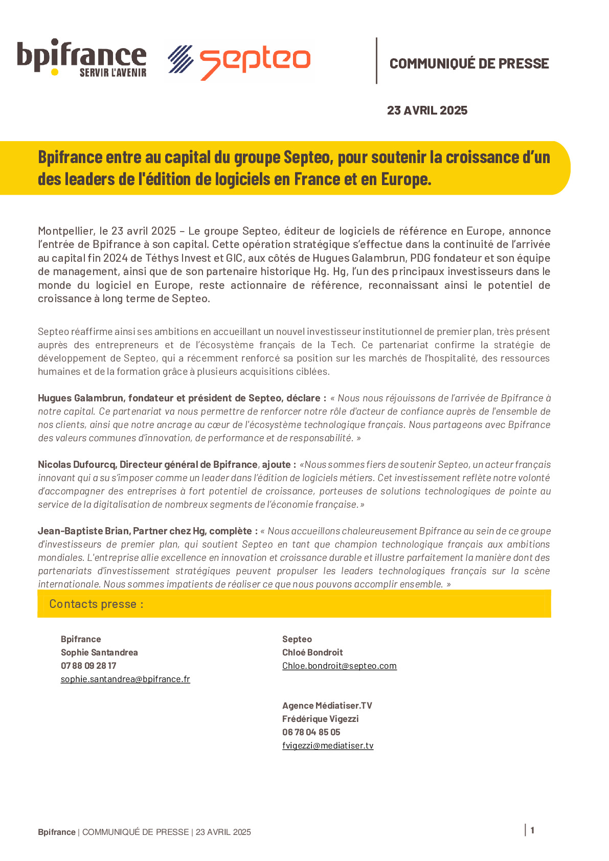 2025 04 23 – CP Bpifrance entre au capital du groupe Septeo